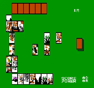 Hanafuda Yuukyou Den - Nagarebana Oryuu (Japan) (Unl) screen shot game playing